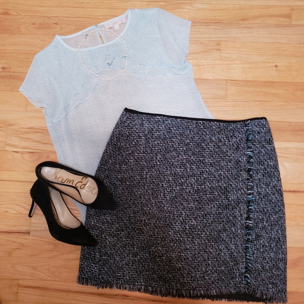 Tahari Boucle Tweed Skirt